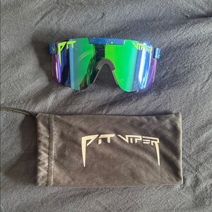 Pit Viper Blue and Green sunglasses